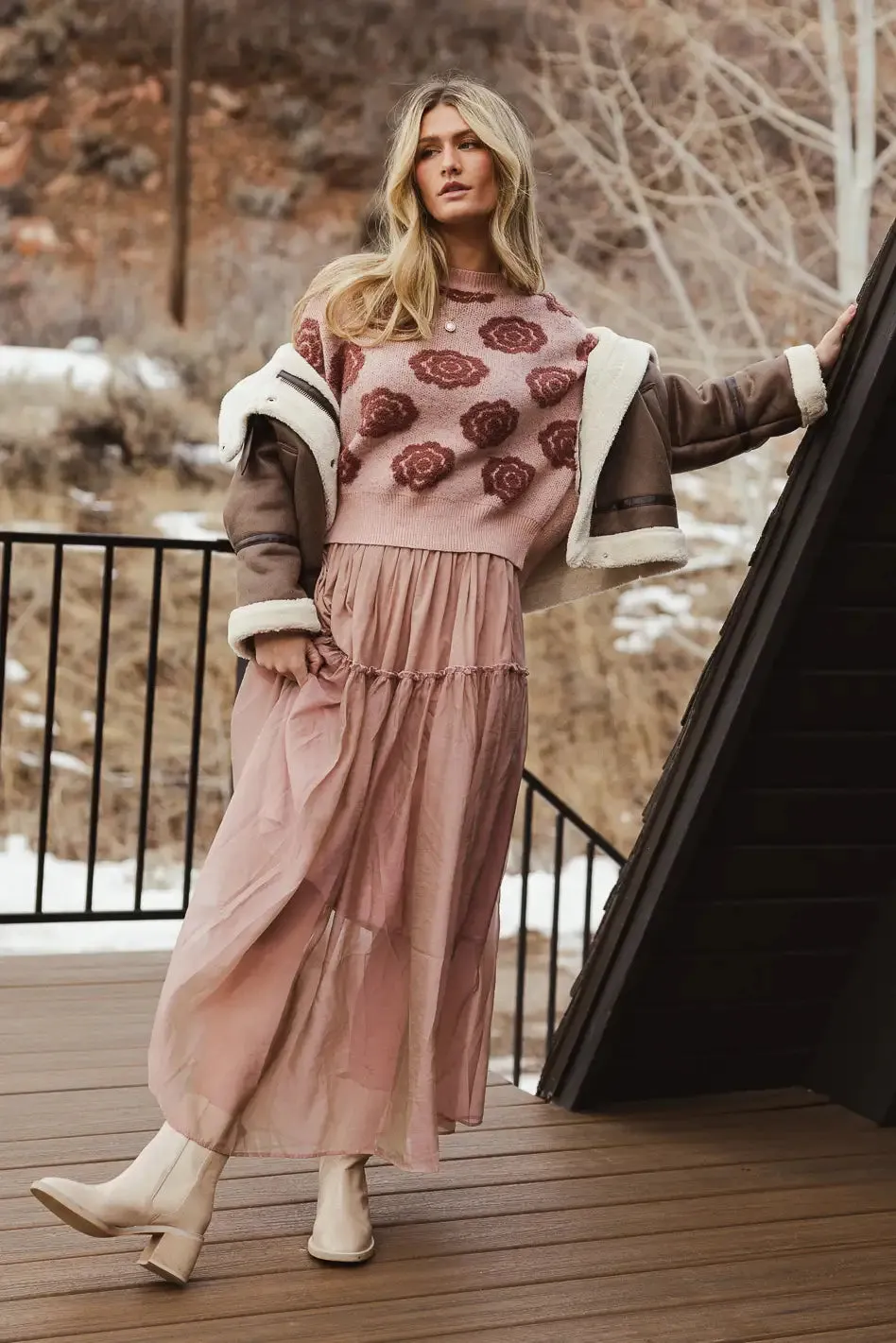 Terrin Tulle Skirt in Mauve - FINAL SALE sold by bohme product image thumbnail 3