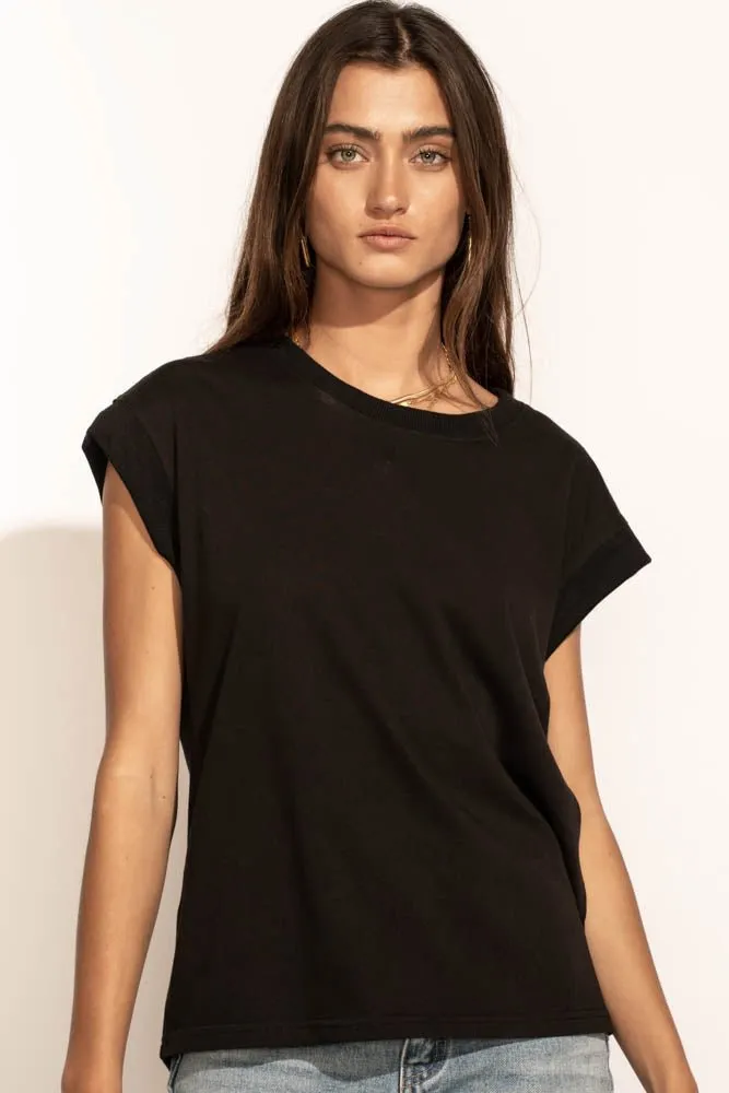 Arlo Top in Black sold by bohme
