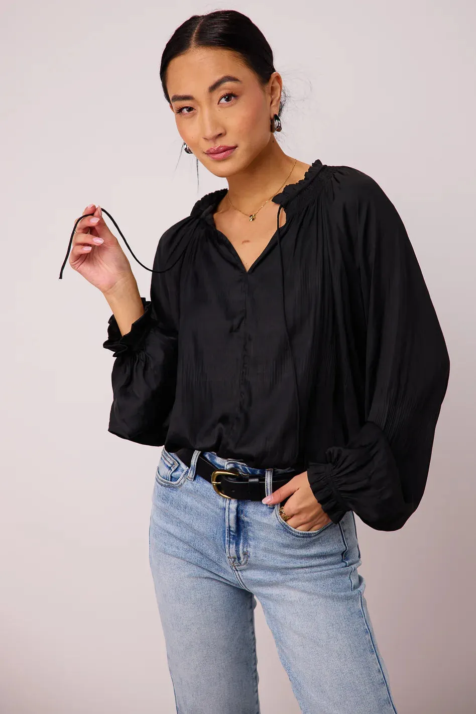 Eva Pleated Blouse - FINAL SALE sold by bohme