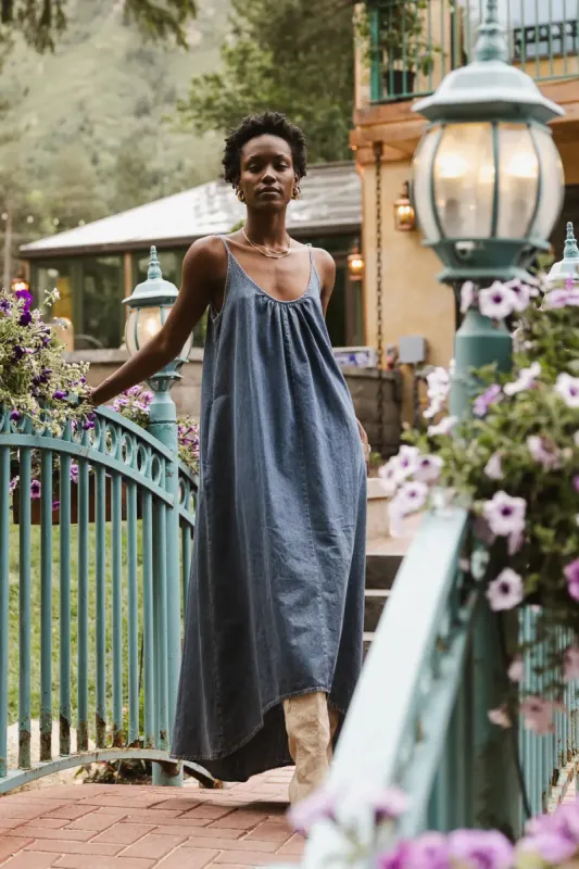 Raya Denim Dress sold by bohme