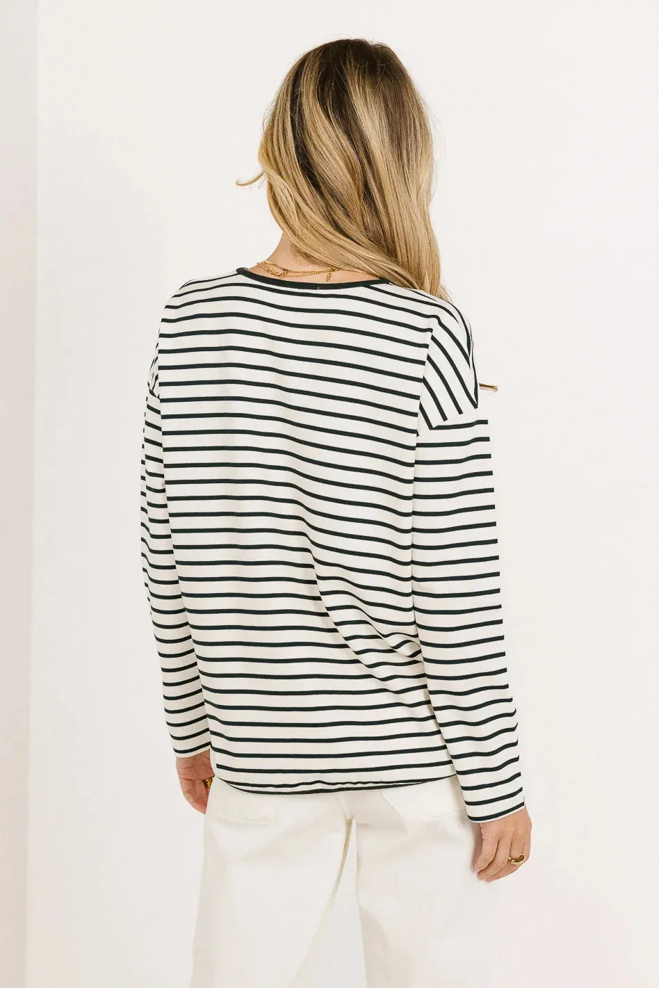 Farah Striped Top in Green - FINAL SALE sold by bohme product image thumbnail 3