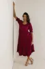 Danae Tiered Midi Dress in Red - FINAL SALE sold by bohme