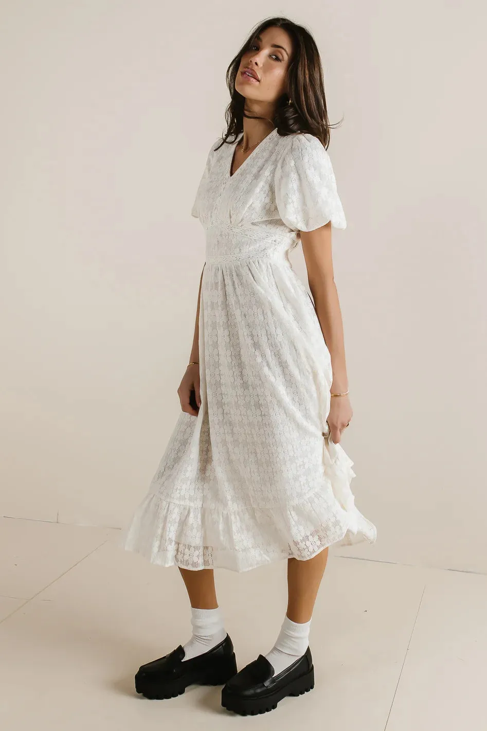 Kyomi Floral Lace Dress sold by bohme product image thumbnail 4