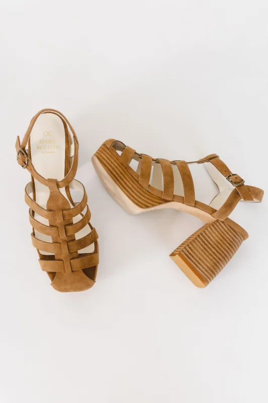 Hailee Platform Heels in Brown - FINAL SALE sold by bohme