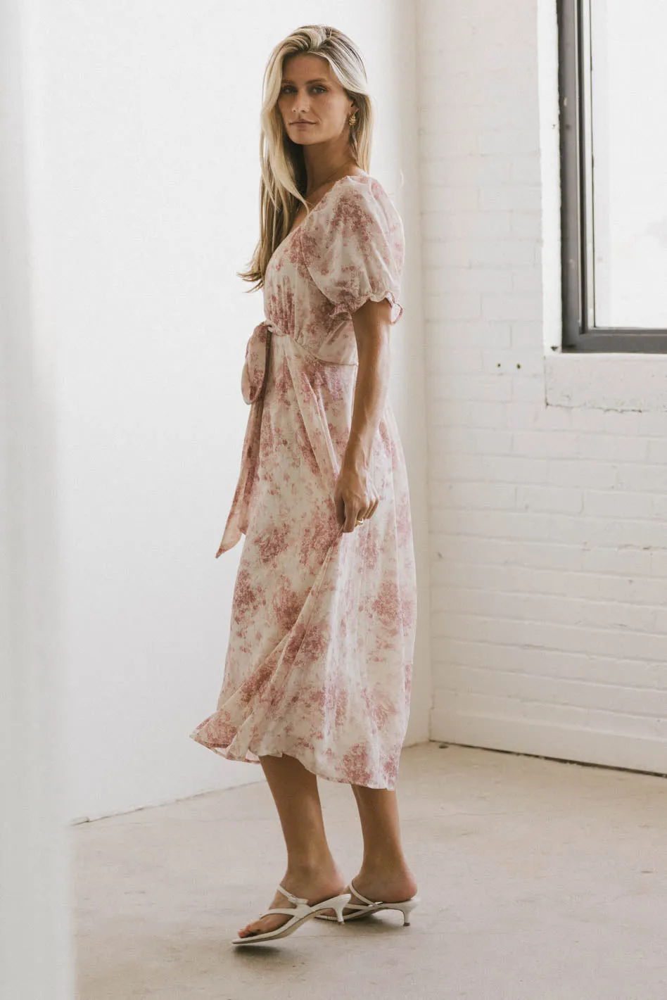 Janie Waist Tie Midi Dress - FINAL SALE sold by bohme product image thumbnail 2