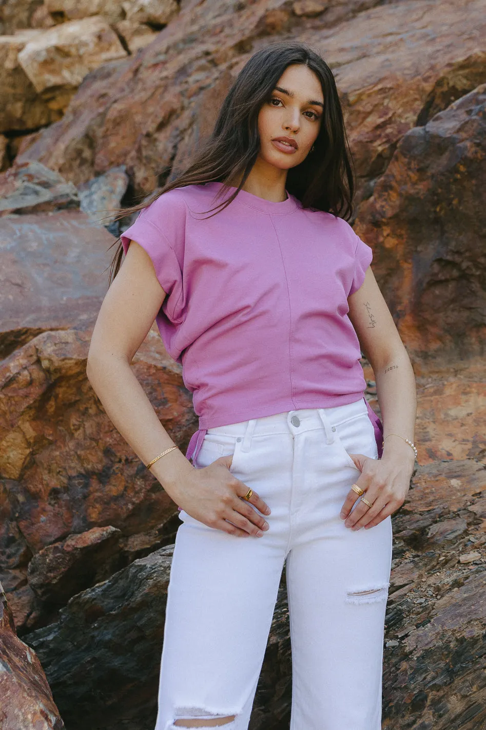 Rowen Top in Purple - FINAL SALE sold by bohme