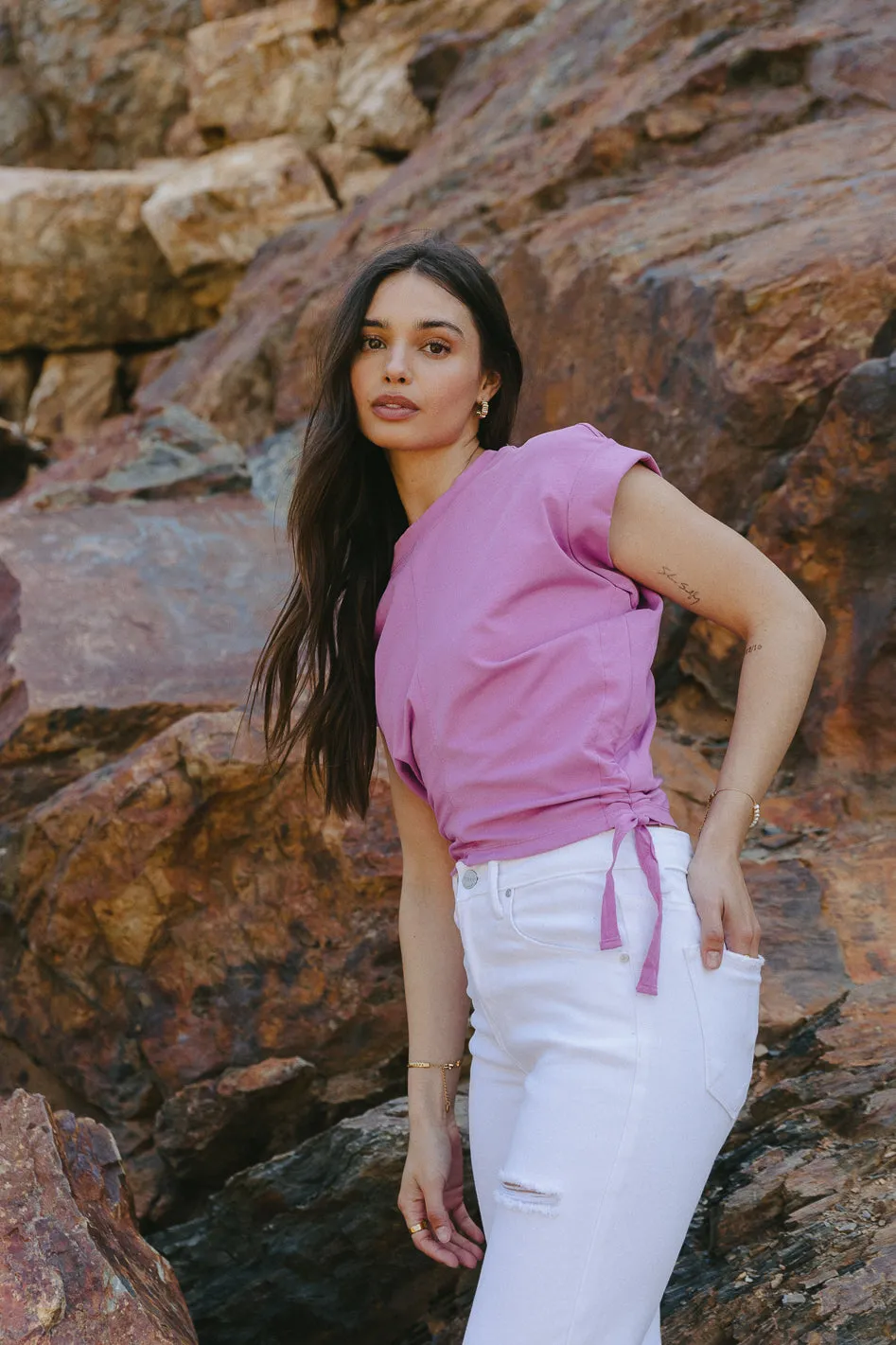 Rowen Top in Purple - FINAL SALE sold by bohme product image thumbnail 4