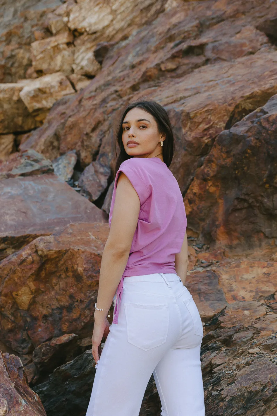 Rowen Top in Purple - FINAL SALE sold by bohme product image thumbnail 3