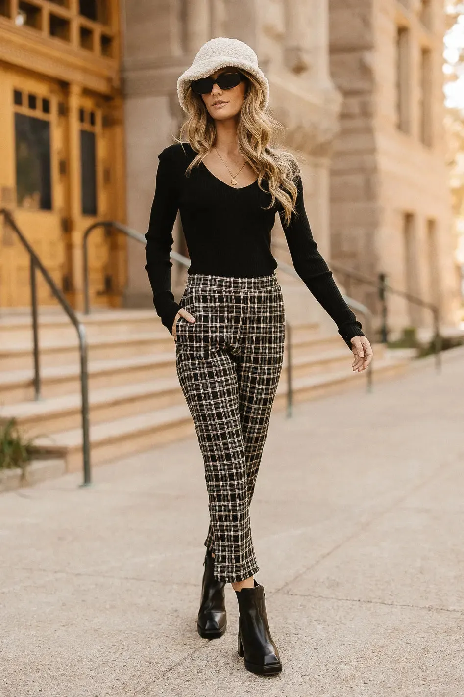 Georgie Plaid Pants - FINAL SALE sold by bohme product image thumbnail 3