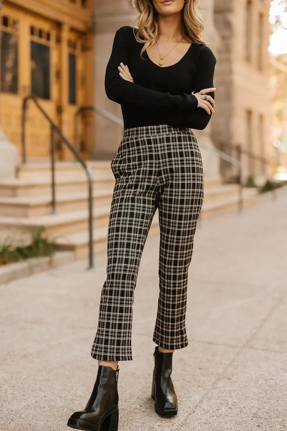 Georgie Plaid Pants - FINAL SALE sold by bohme product image thumbnail 5