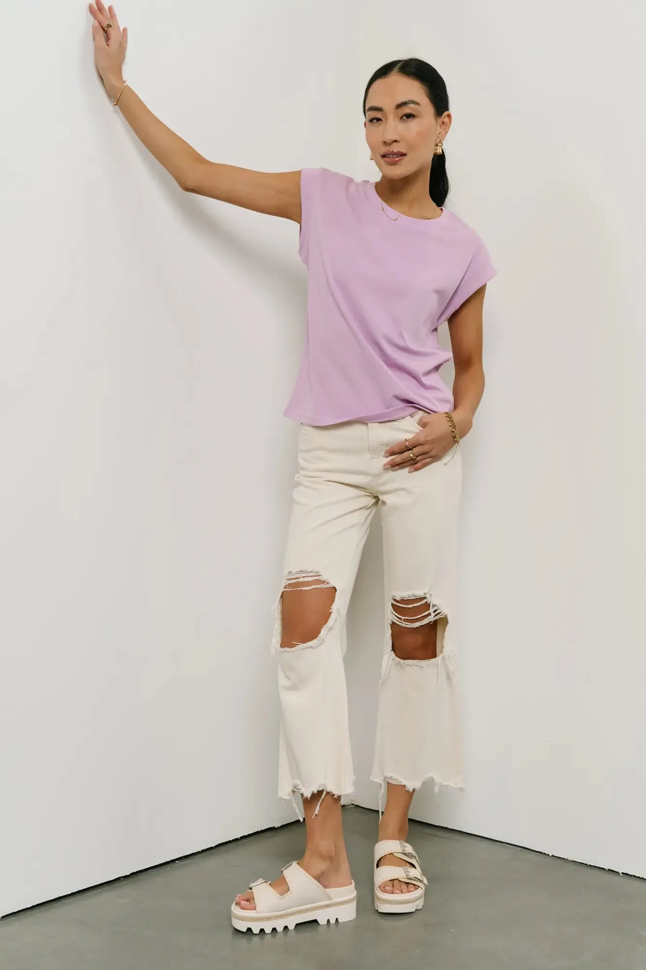 Arlo Top in Lavender - FINAL SALE sold by bohme product image thumbnail 2