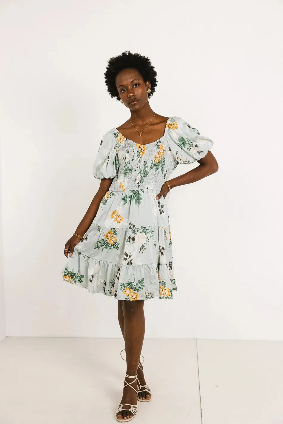 Mariko Smocked Floral Dress - FINAL SALE sold by bohme product image thumbnail 2