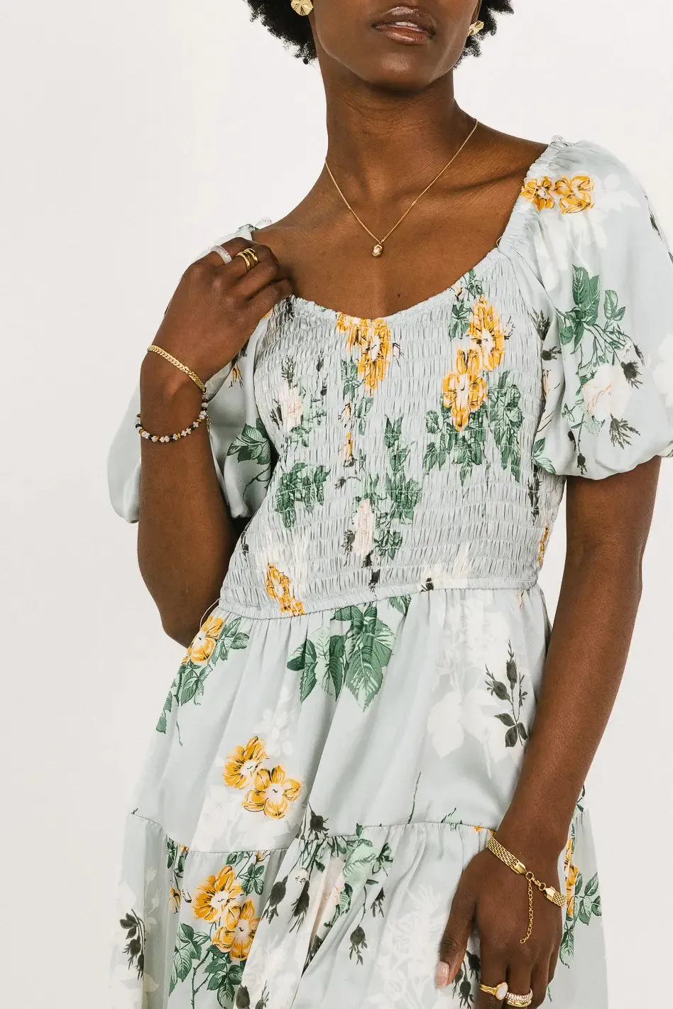 Mariko Smocked Floral Dress - FINAL SALE sold by bohme product image thumbnail 4