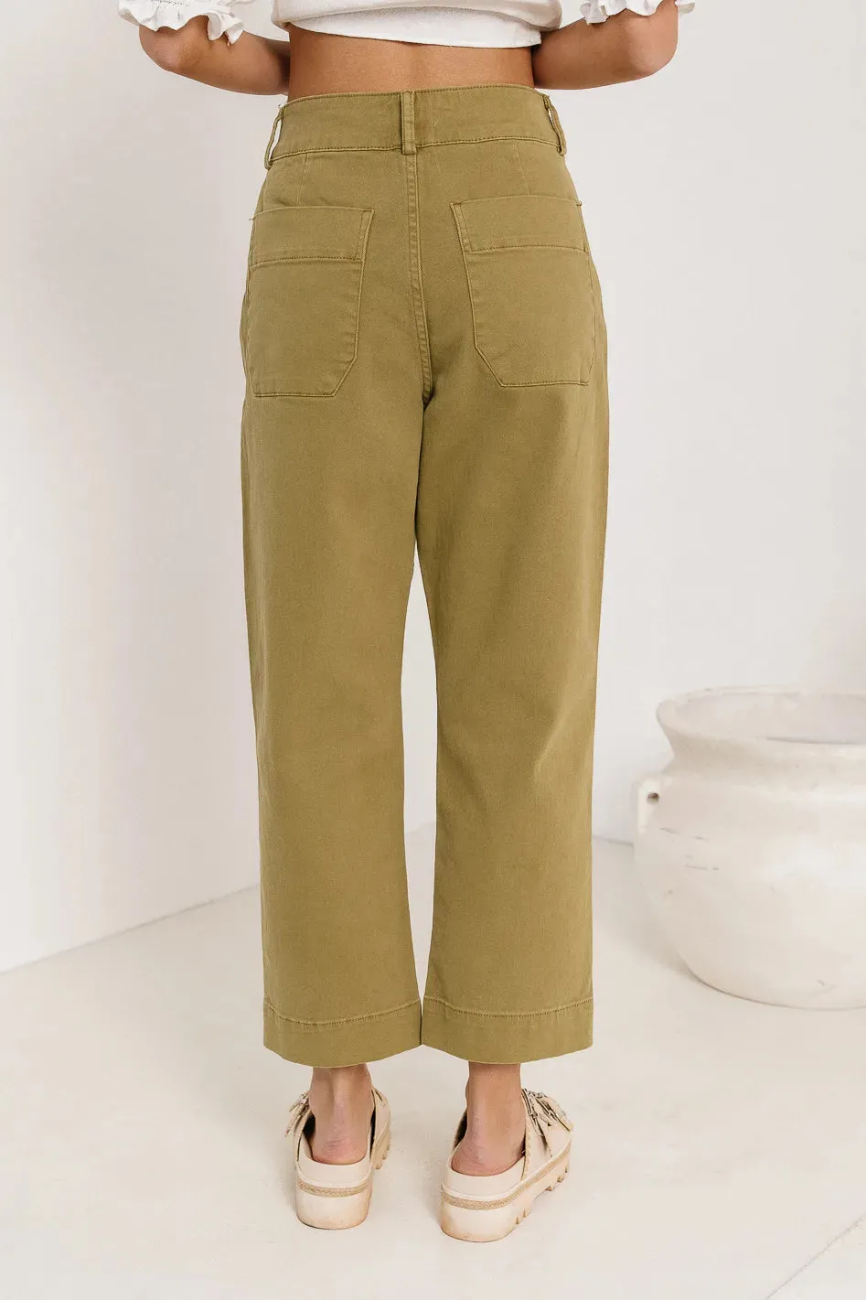 Bella Straight Leg Jeans in Moss - FINAL SALE sold by bohme product image thumbnail 5