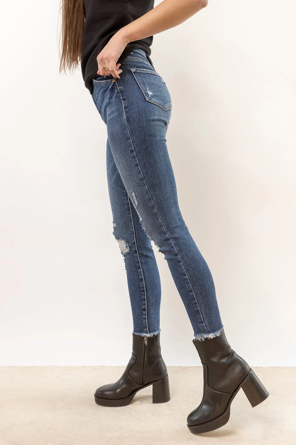 Bohme High Rise Skinny Jeans - FINAL SALE sold by bohme product image thumbnail 3