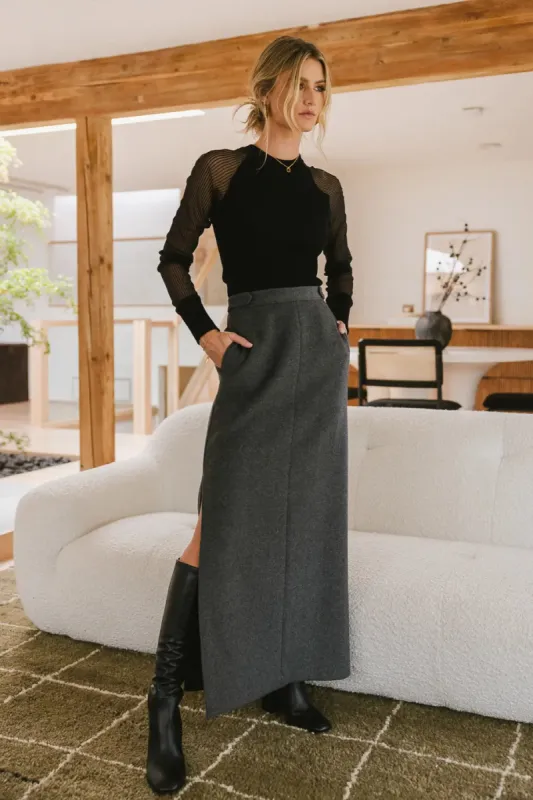 Francis Wool Blend Skirt - FINAL SALE sold by bohme