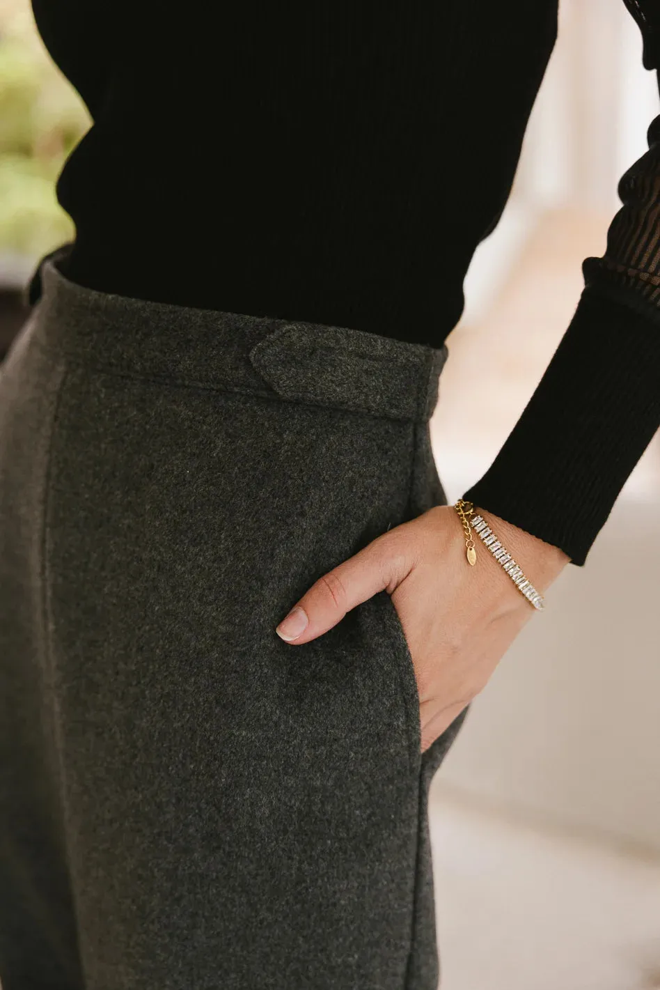 Francis Wool Blend Skirt - FINAL SALE sold by bohme product image thumbnail 4