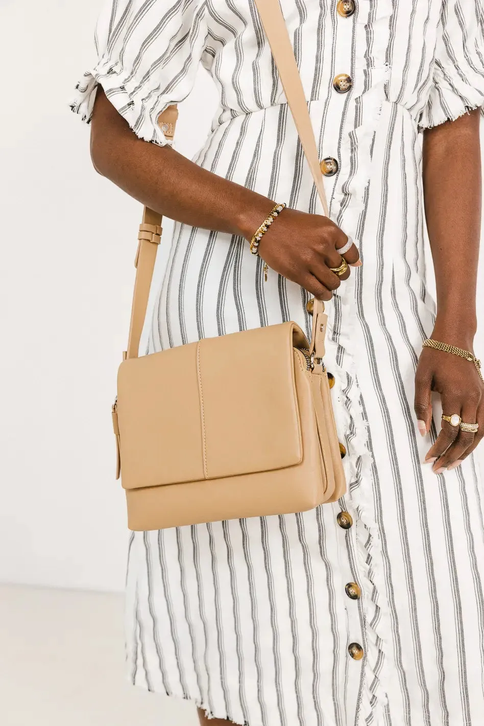 Larkin Crossbody Bag in Camel - FINAL SALE sold by bohme