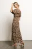 Zuri Floral Dress in Mocha sold by bohme