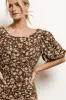 Zuri Floral Dress in Mocha sold by bohme