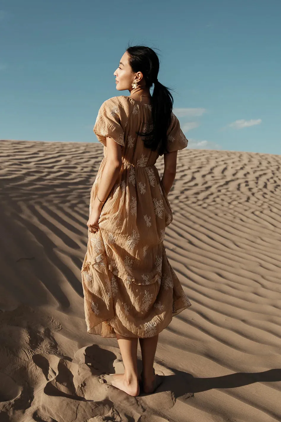 Fool For You Midi Dress in Camel - FINAL SALE sold by bohme product image thumbnail 5