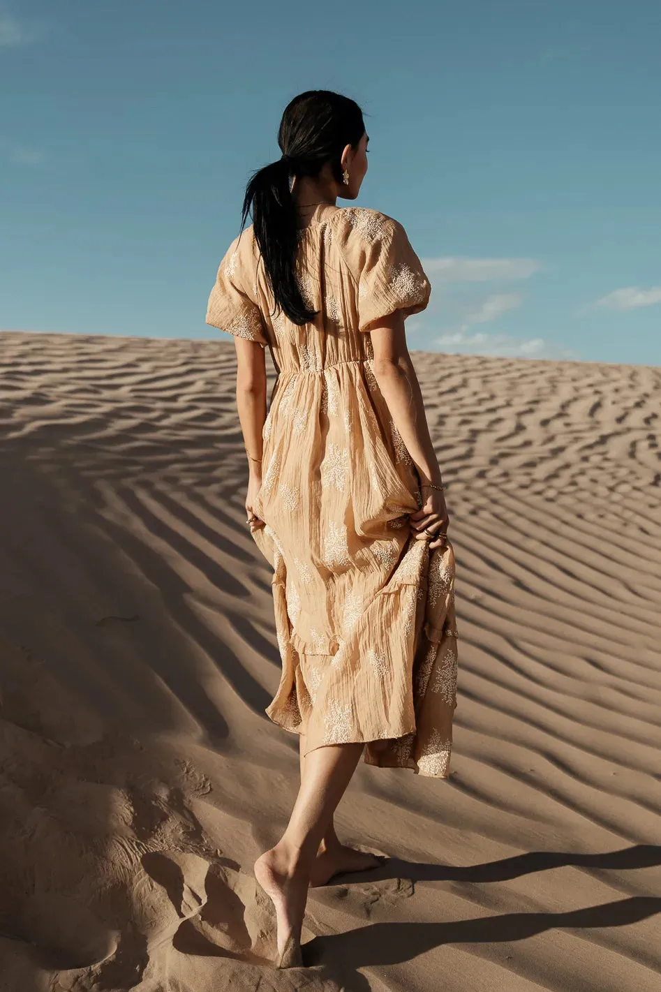 Fool For You Midi Dress in Camel - FINAL SALE sold by bohme product image thumbnail 3