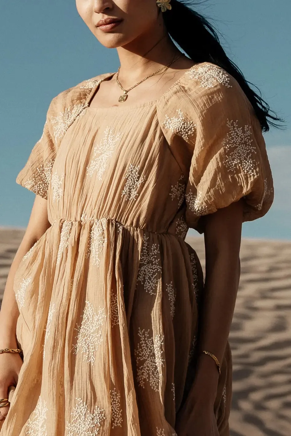 Fool For You Midi Dress in Camel - FINAL SALE sold by bohme product image thumbnail 2