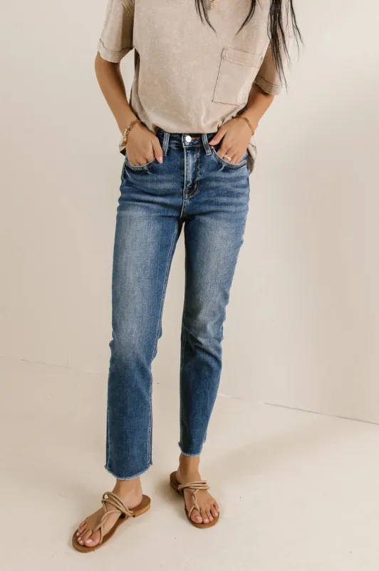 Elowyn Straight Leg Jeans in Medium Wash - FINAL SALE sold by bohme