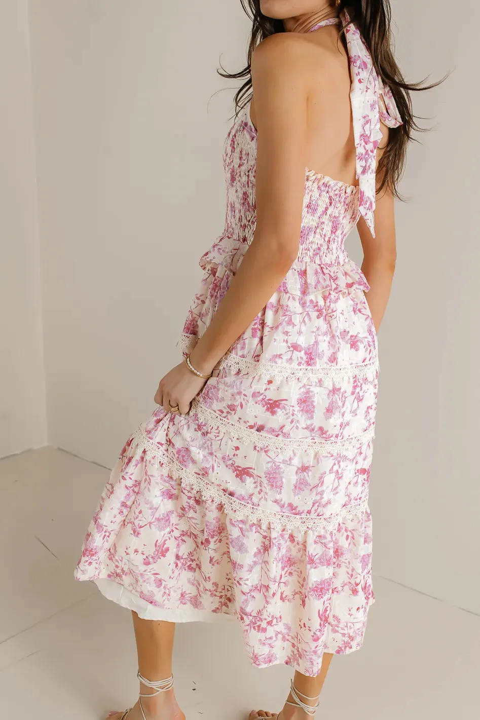 Haddie Floral Dress in Pink - FINAL SALE sold by bohme product image thumbnail 2