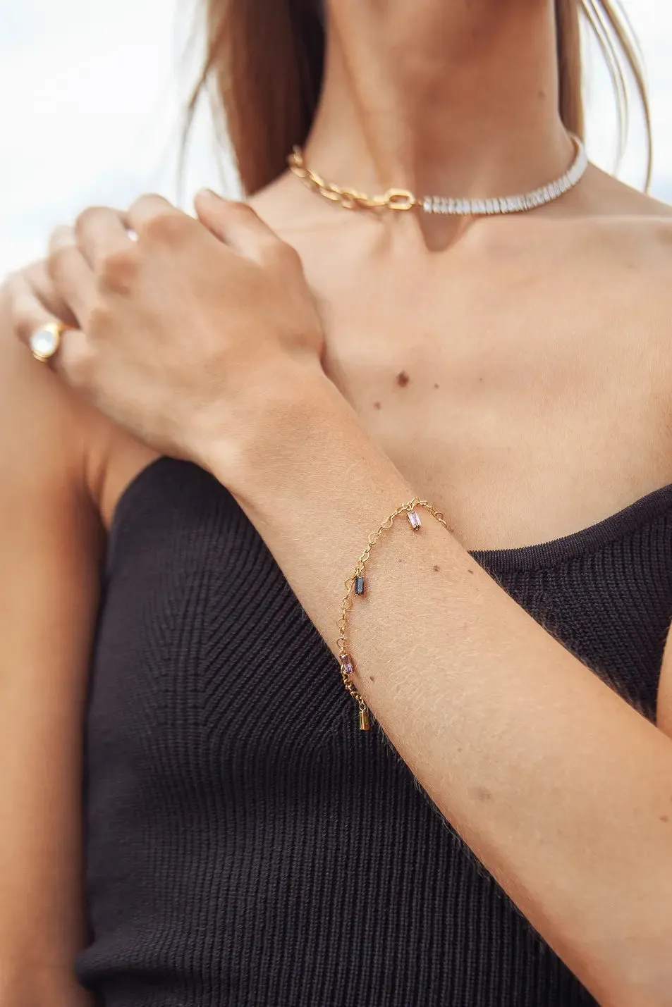 Iris Heart Chain Bracelet - FINAL SALE sold by bohme product image thumbnail 2