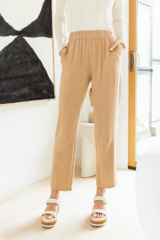 Milan Straight Leg Pants in Brown - FINAL SALE sold by bohme