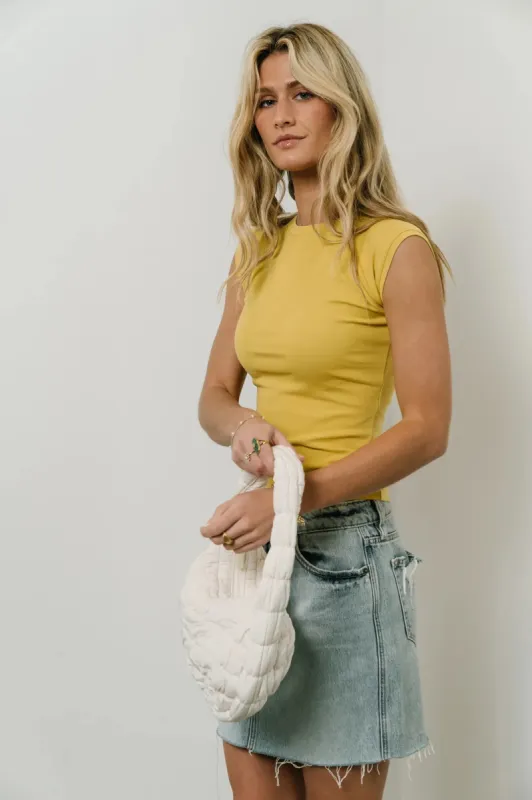 Sadie T-Shirt in Mustard - FINAL SALE sold by bohme