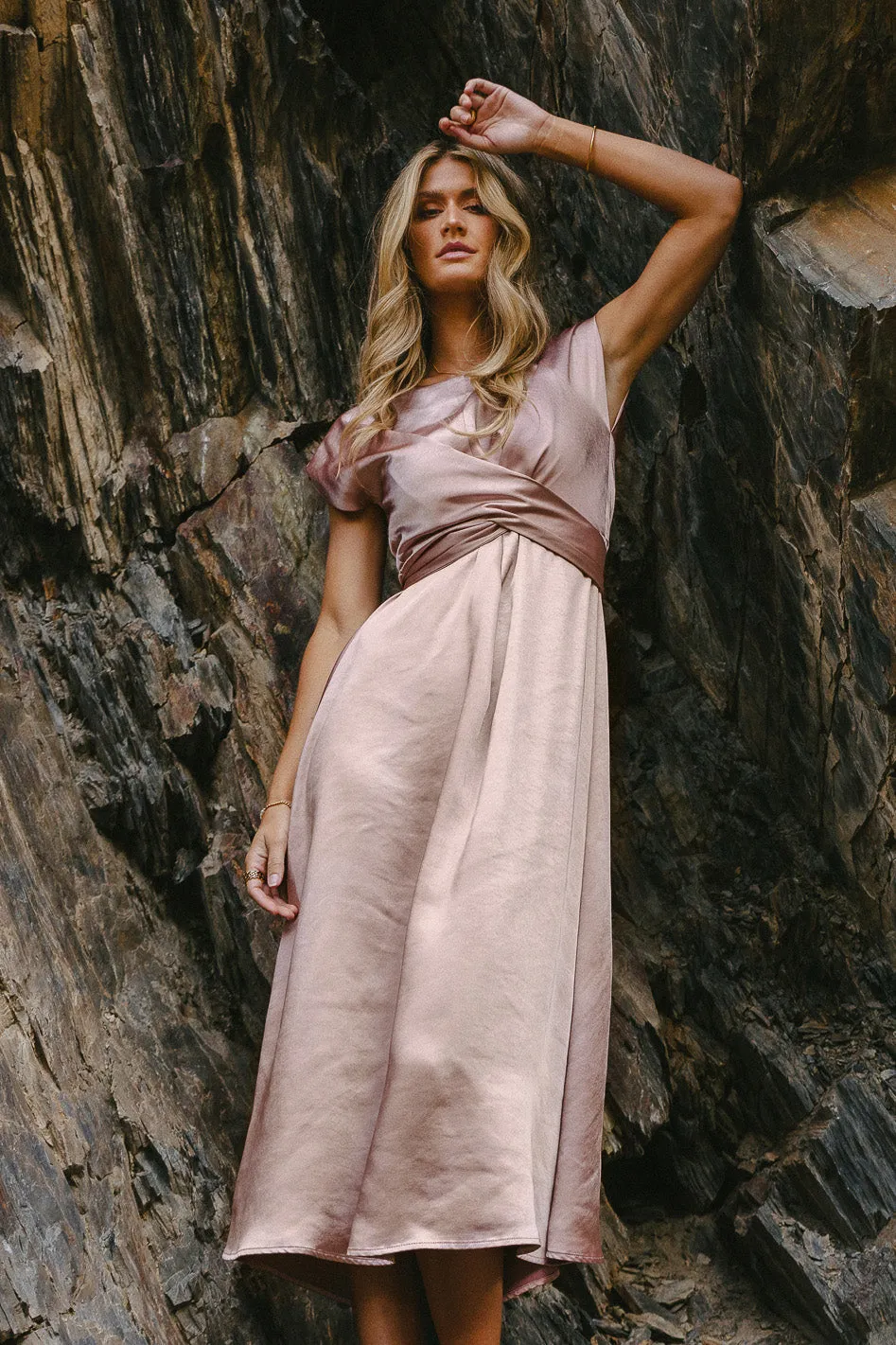 Rosalind Midi Dress in Mauve - FINAL SALE sold by bohme product image thumbnail 2