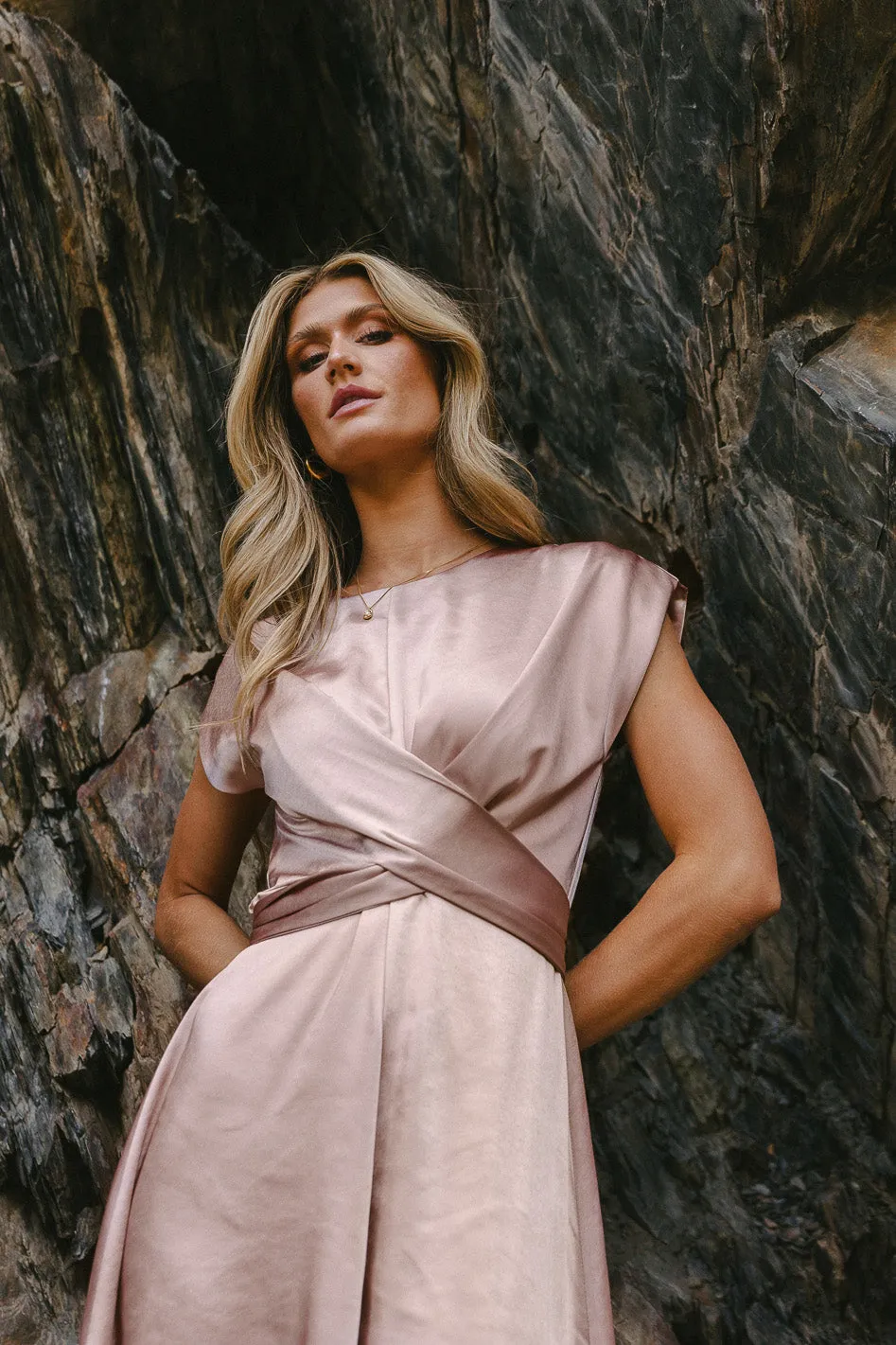 Rosalind Midi Dress in Mauve - FINAL SALE sold by bohme product image thumbnail 4