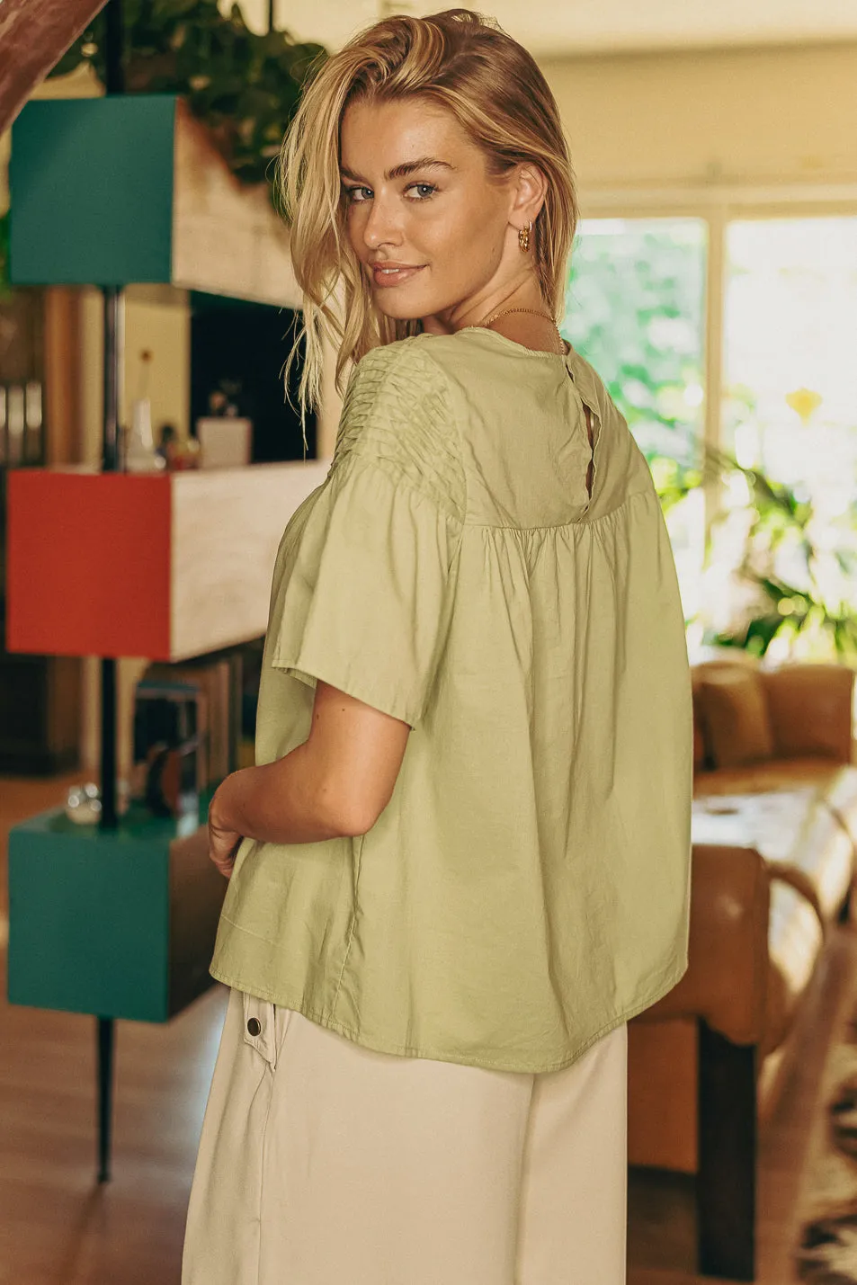 Mariana Blouse in Sage sold by bohme product image thumbnail 3