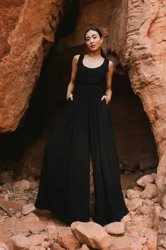 Hallie Jumpsuit in Black - FINAL SALE sold by bohme