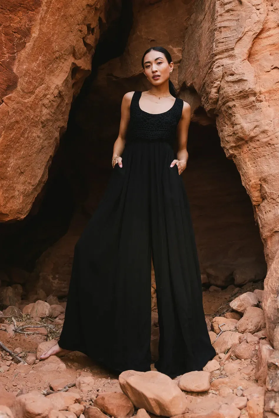 Hallie Jumpsuit in Black - FINAL SALE sold by bohme