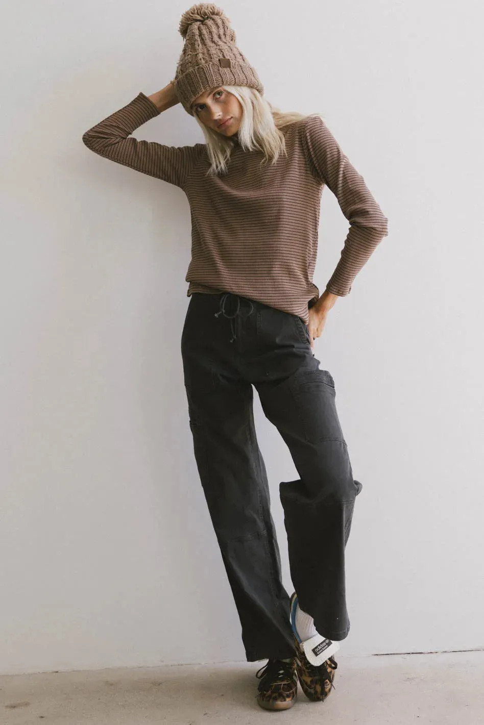 Erin Striped Top in Brown - FINAL SALE sold by bohme product image thumbnail 3