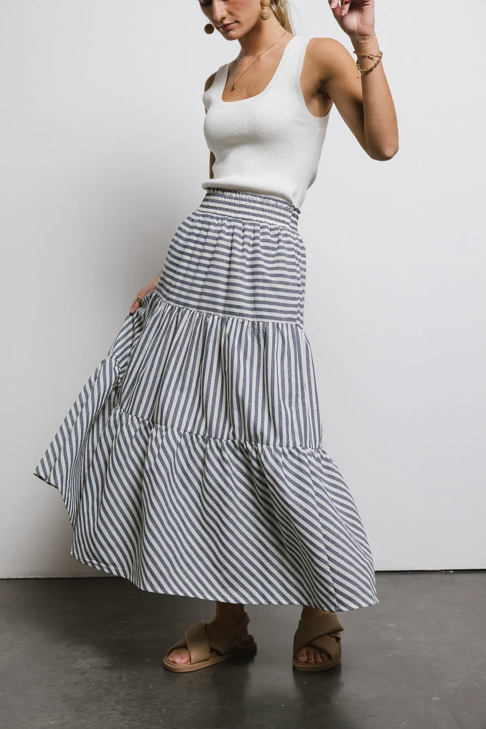 Ivy Striped Skirt sold by bohme