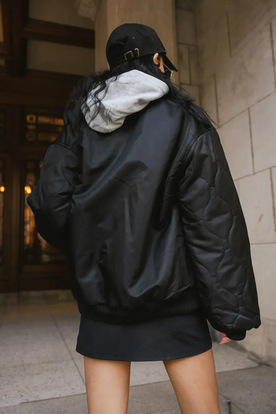 Madilyn Bomber Jacket in Black-FINAL SALE sold by bohme product image thumbnail 3