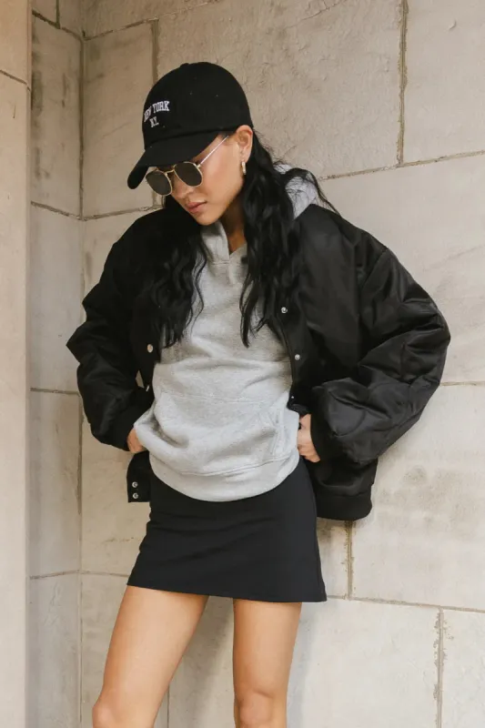 Madilyn Bomber Jacket in Black-FINAL SALE sold by bohme