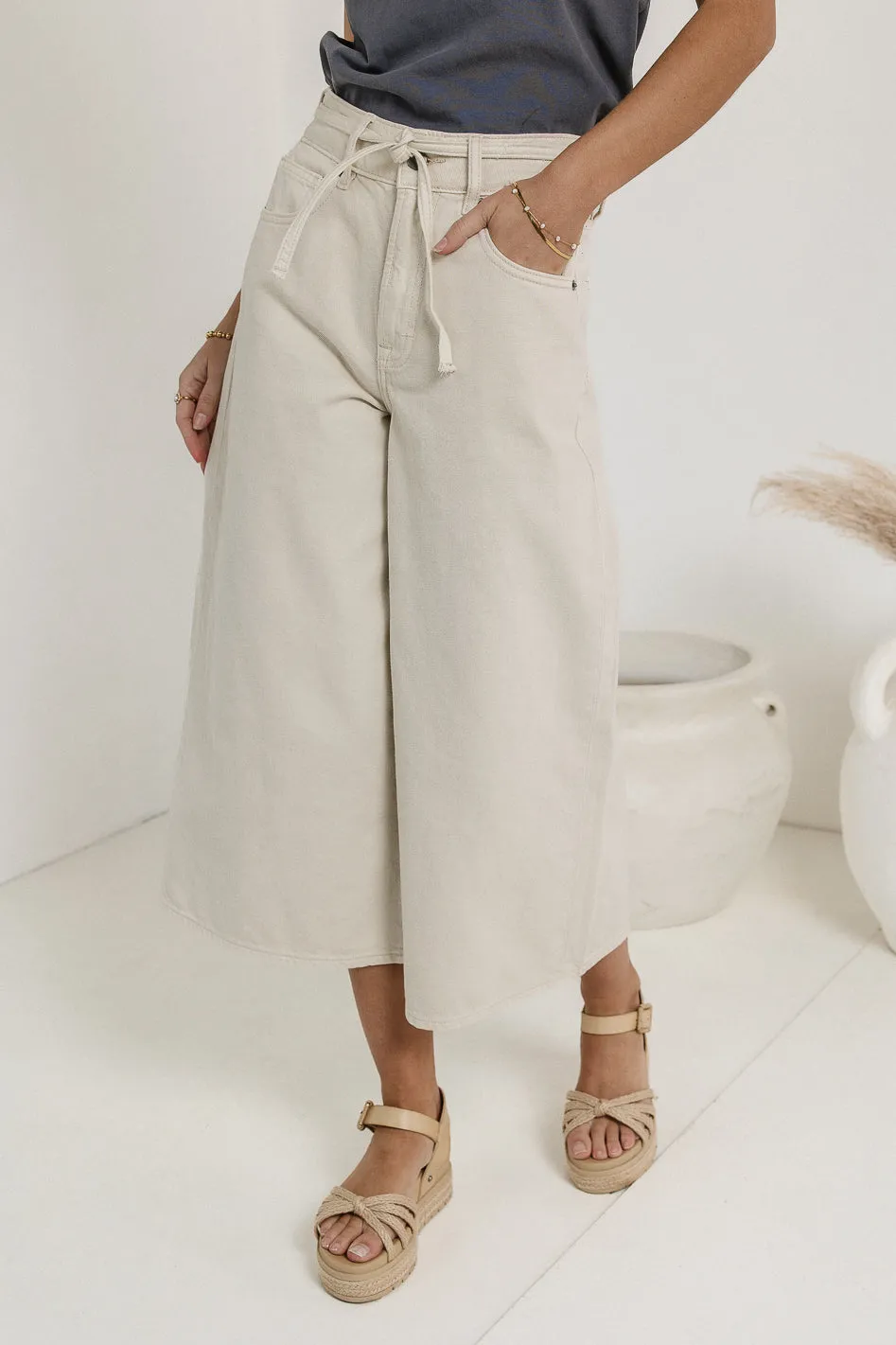 Bruce Culottes in Cream - FINAL SALE sold by bohme