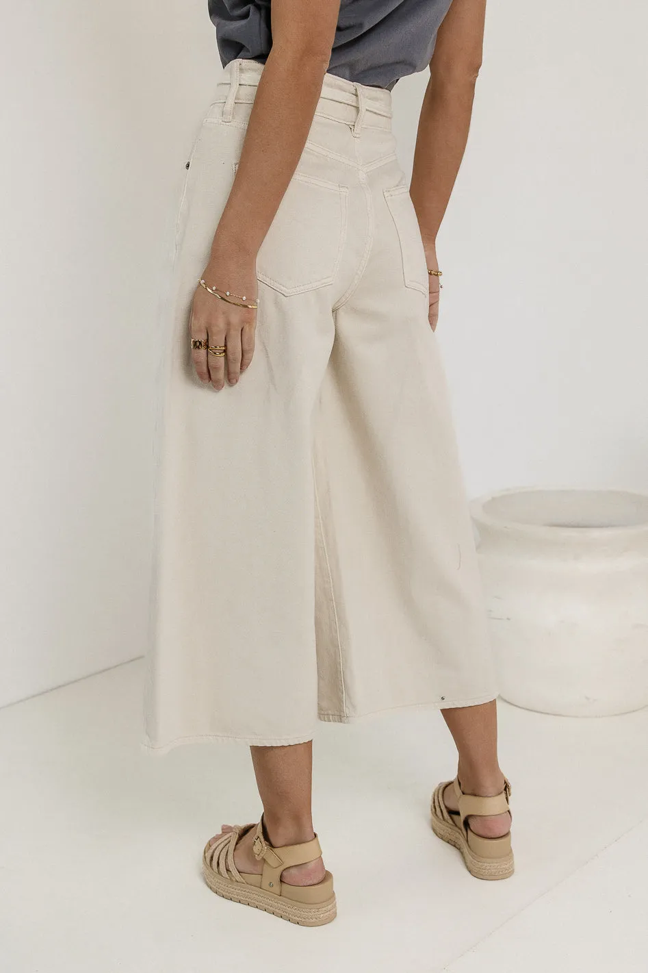 Bruce Culottes in Cream - FINAL SALE sold by bohme product image thumbnail 4