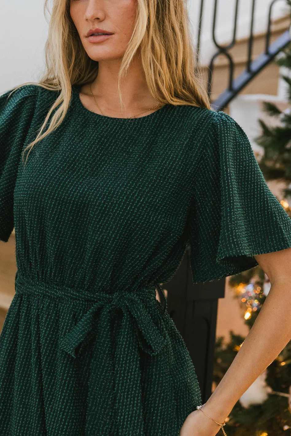 Lyanna Sparkle Maxi Dress in Teal - FINAL SALE sold by bohme product image thumbnail 2