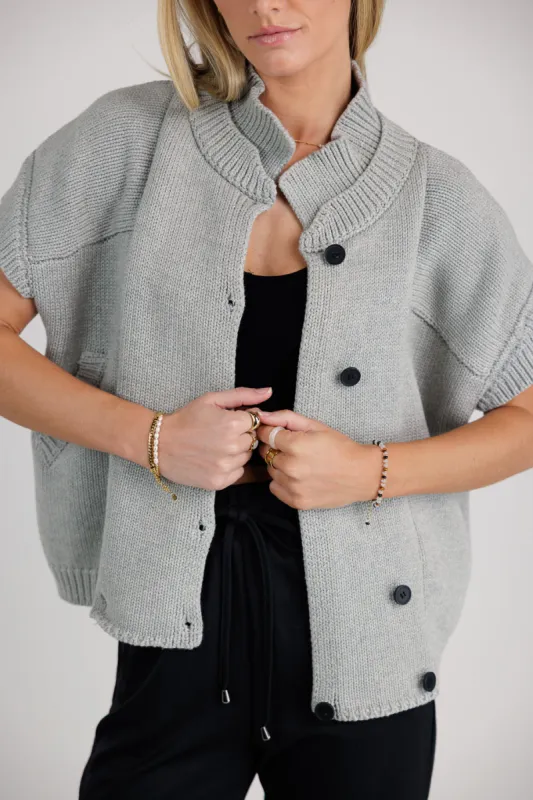 Sadie Knit Cardigan in Grey - FINAL SALE sold by bohme