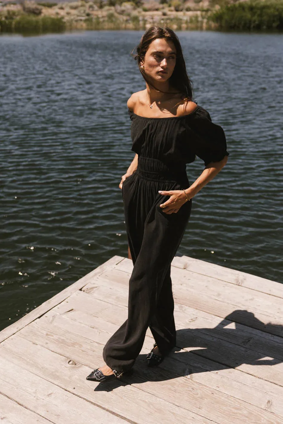 Marnie Elastic Waist Jumpsuit - FINAL SALE sold by bohme