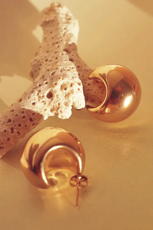Nancy Earrings in Gold - Tarnish Free sold by bohme