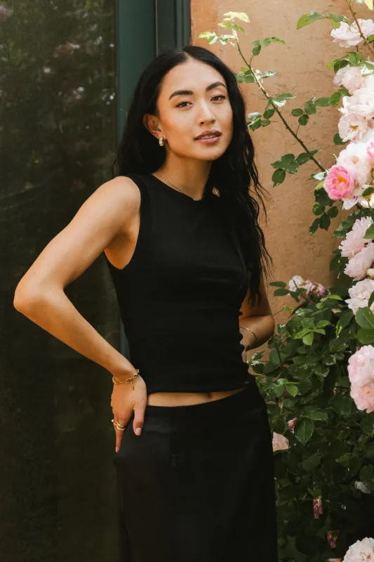 Ruby Tank in Black sold by bohme
