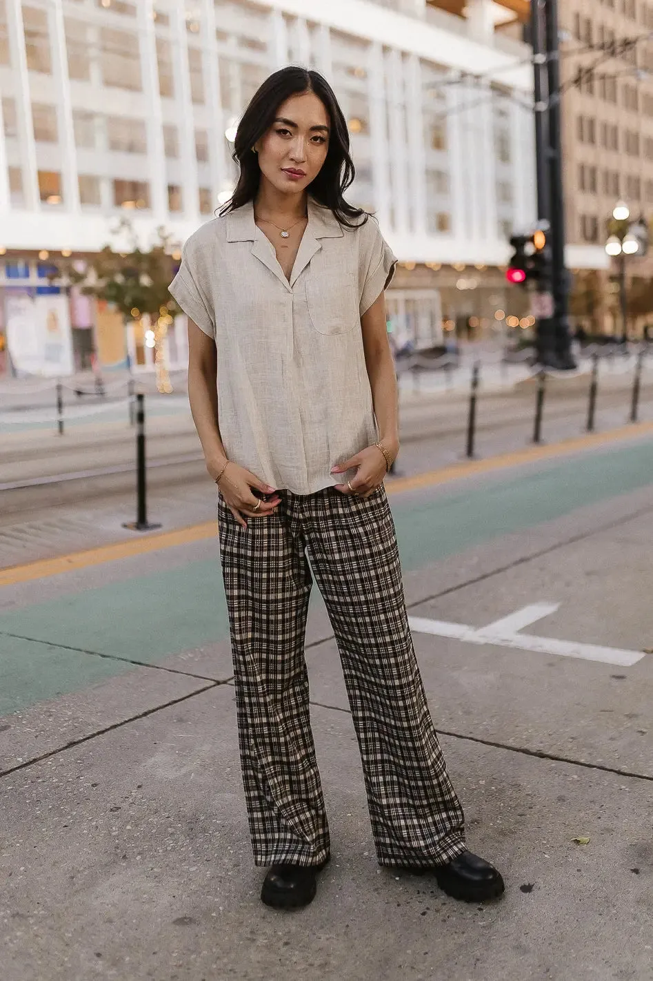 Kylar Collared Top in Ivory - FINAL SALE sold by bohme product image thumbnail 5