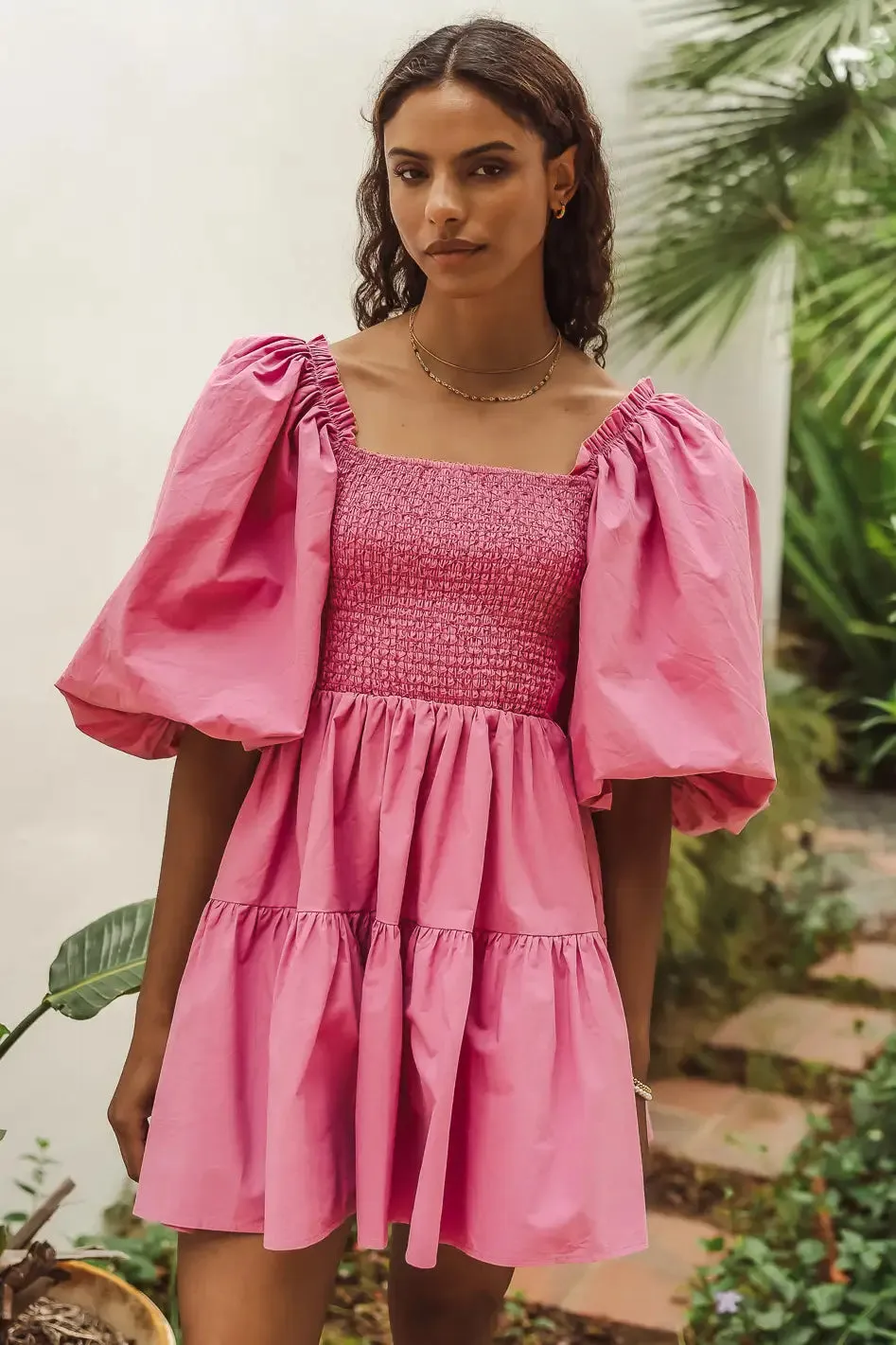 Litzy Mini Dress in Pink - FINAL SALE sold by bohme product image thumbnail 4